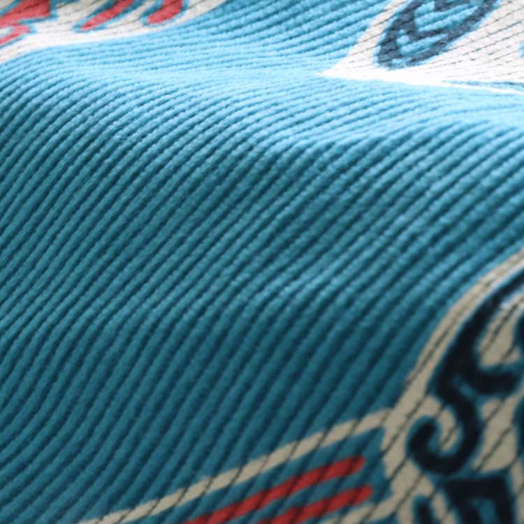 SUN SURF SS29581 CORDUROY L/S OPEN SHIRT "GOD'S SHIELD" Long Sleeve Aloha Shirt, Corduroy Open Shirt, 100% Cotton