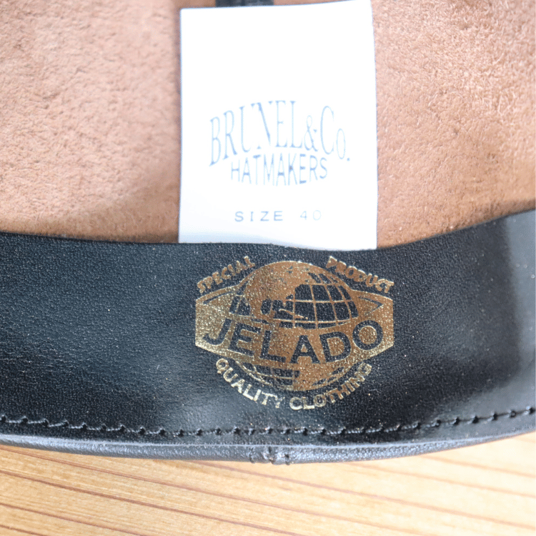 JELADO ジェラード AB12750 JELADO×BRUNEL&Co.HATMAKERS B.B.CAP ブルーネルハットメイカーズ 茶芯ホースハイドレザーベースボールキャップ