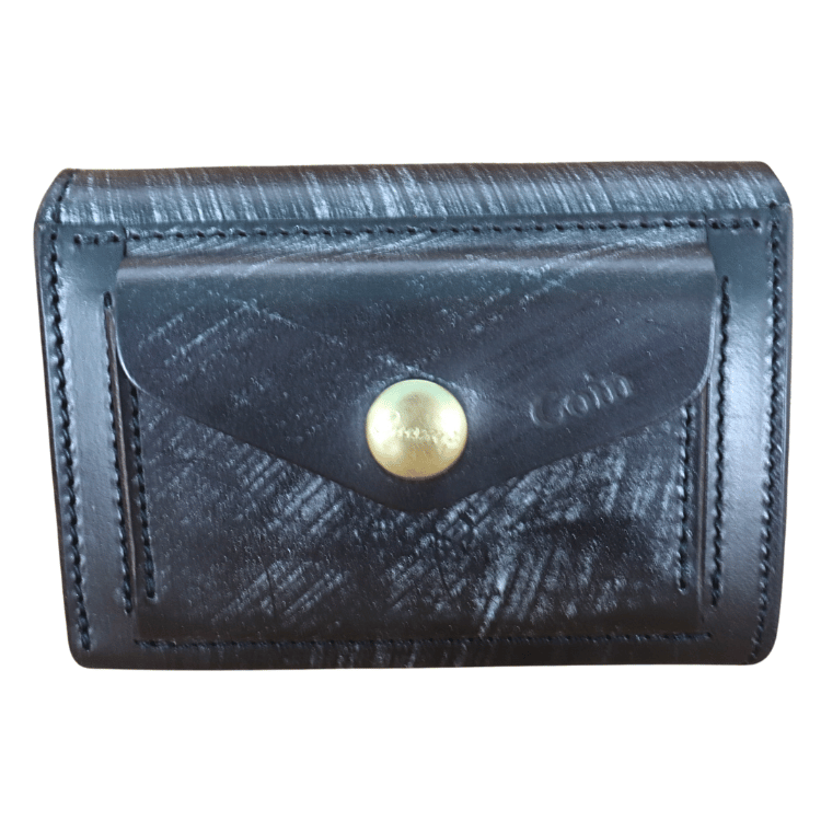 池之端銀革店 Cramp Cr-920 UKブライドル コンパクトウォレット ミニ財布