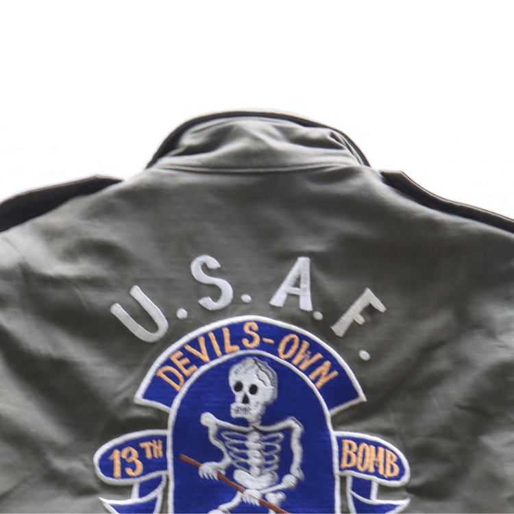 BUZZ RICKSON'S BR15804 Type M-65 "BUZZ RICKSON MFG. CO." 13th BOMB. SQ. "GRIM REAPERS" Military Jacket, M-65 Field Jacket, USARMY