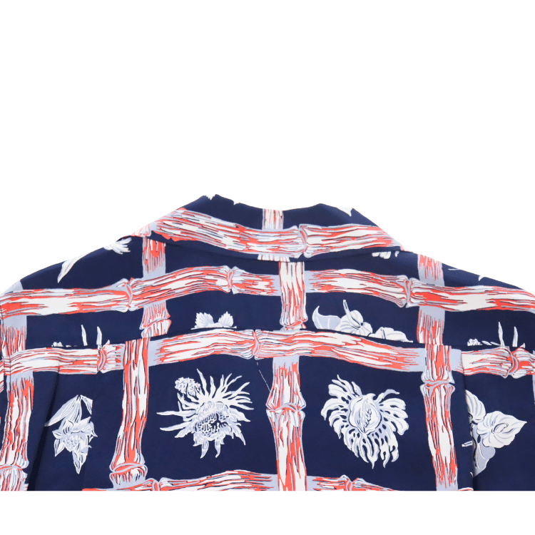 SUN SURF SS39419 RAYON HAWAIIAN SHIRT "ISLAND PLANTS" Rayon Hawaiian Shirt, Kamehameha Garment, Island Plants