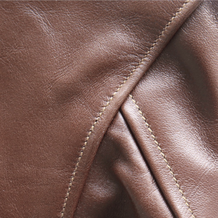 BUZZ RICKSON'S バズリクソンズ BR80659 Type A-2 “A.C. No.W535 ac 29191 BUZZ RICKSON MFG.CORP.” ブロンコ社 1942年製造モデル 陸軍航空隊 あずき色 赤褐色のラセットブラウン ステッチワーク クロスステッチ