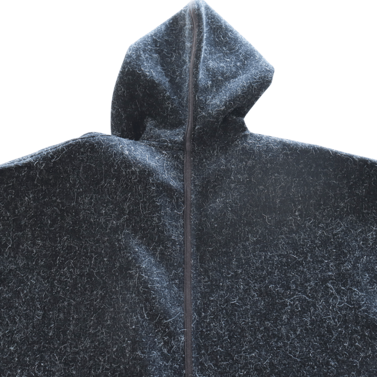 The 2 Monkeys TM12443 Montagnard Poncho, Montagnard Poncho, Bandit Cape Motif, Montagnard Mountain People