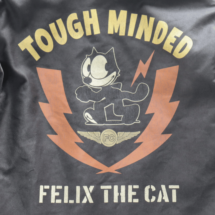 TOYS McCOY TMJ2522 N-1 DECK JACKET FELIX THE CAT "TOUGH MINDED" Deck Jacket Felix the Cat N-1 Deck Jacket