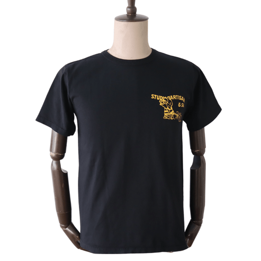 STUDIO D'ARTISAN ステュディオダルチザン 8212B USA cotton print T コットンプリントT 半袖Tシャツ メンズ アメカジ USコットンボディー ダルチ豚 パロディーシリーズ