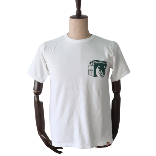 STUDIO D'ARTISAN ステュディオダルチザン 8211B USA cotton print T コットンプリントT 半袖Tシャツ メンズ アメカジ USコットンボディー ダルチ豚 パロディーシリーズ