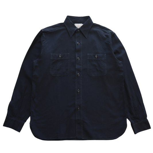 BUZZ RICKSON'S バズリクソンズ BR29143 WILLIAM GIBSON COLLECTION BLACK CHAMBRAY WORK SHIRTS ウィリアム・ギブソン ブラックシャンブレーワークシャツ 長袖シャツ ミリタリーシャツ U.S.NAVY