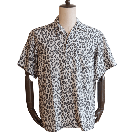 JELADO ジェラード BL21115 S/S Open Collar Shirt Hollywood ハリウッド 半袖シャツ メンズ レオパード レーヨン