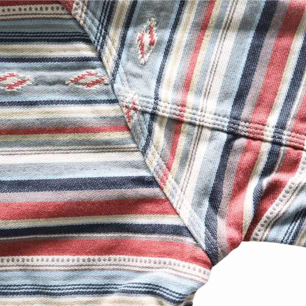 DELUXEWARE デラックスウエア 7649C NATIVE BORDER ネイティブボーダー ヘビーネルシャツ