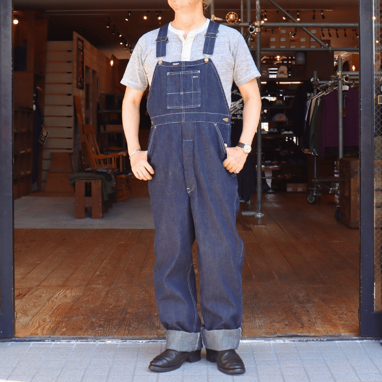 HEADLIGHT HD42611 HEADLIGHT 9.5oz. SPECIAL WEAVE DENIM HIGH BACK OVERALLS Special Weave Denim High Back Overalls Denim Work Pants Overalls 1925 Model