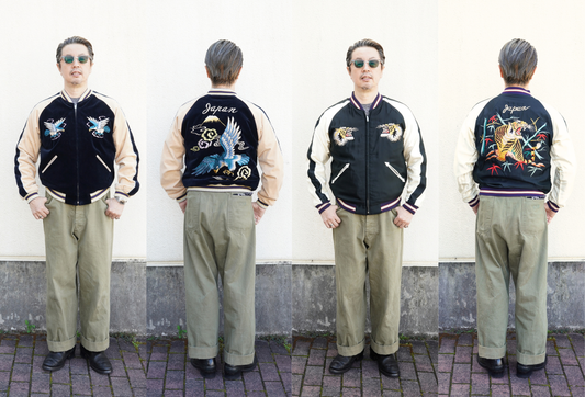 どちらも主役♪別珍×サテン、TAILOR TOYO “BLUE EAGLE” × “ROARING TIGER” スカジャン入荷！