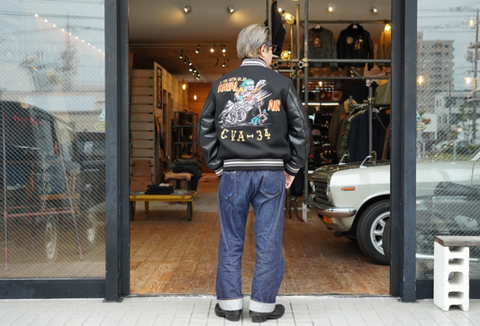 コミカルな刺繍が目を惹く！WHITESVILLE アワードジャケット！WV15967 30oz. WOOL MELTON AWARD JACKET “NAVAL AIR CVA-34”