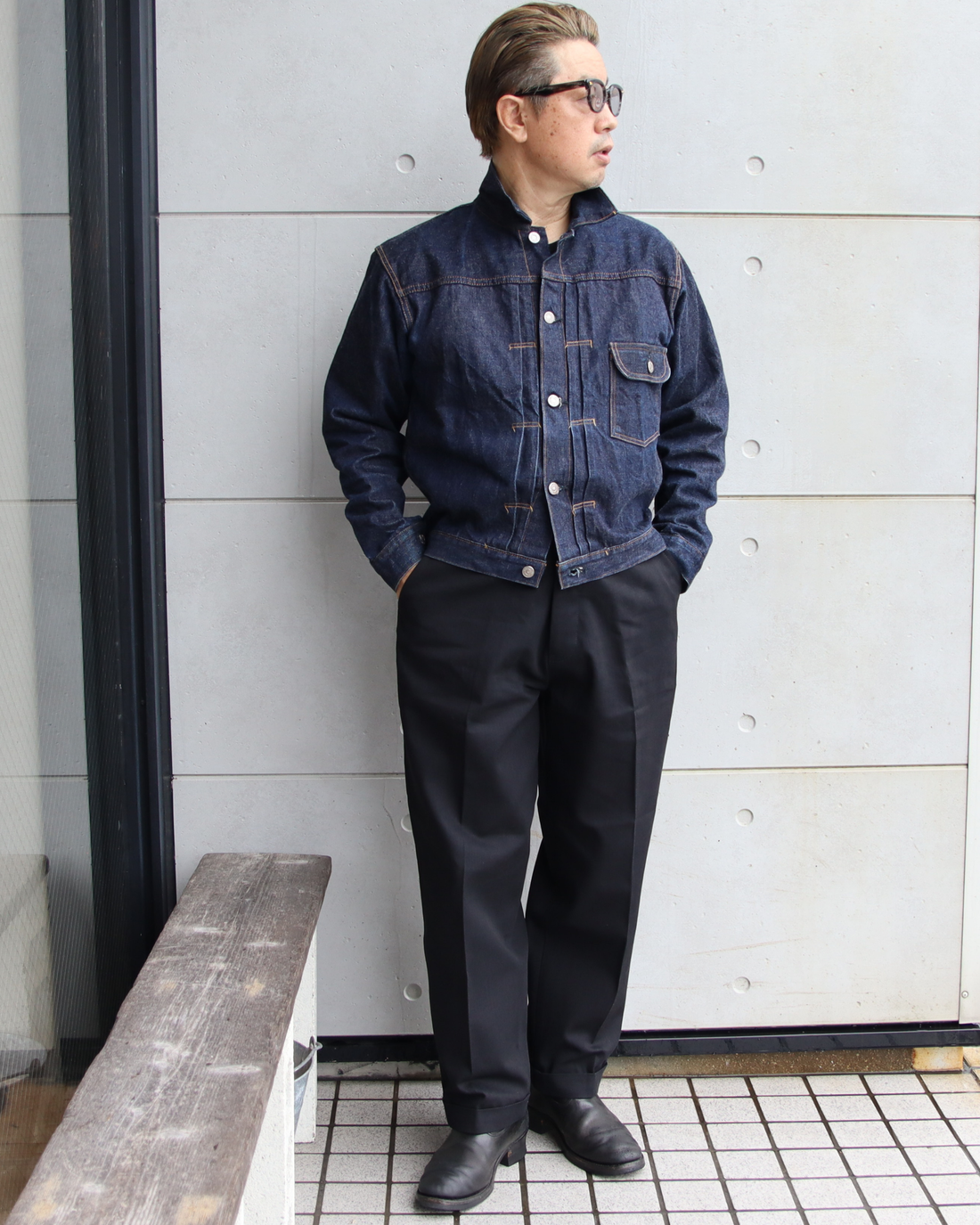 Wearmasters ウエアマスターズ より ワークとスラックスを融合！上品なブラックデニムトラウザーズが入荷しました♬ Lot.344 Heritage Denim Trousers Black