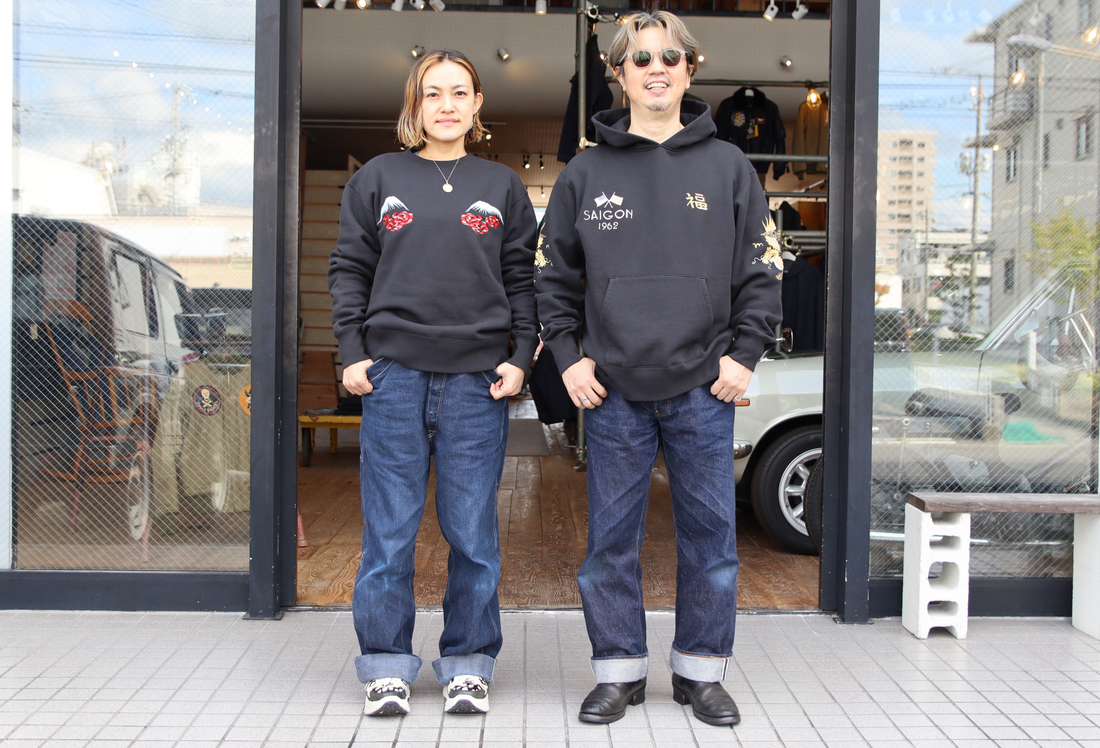 スカジャンの雰囲気をスウェットで気軽に楽しめる！TAILOR TOYO スカクルースウェットとスカフーデッドパーカー♬