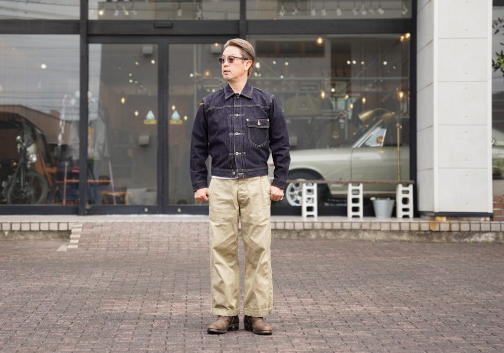 取り扱いスタート！THE FLAT HEAD　第一弾はこだわりの1st Gジャン♬ FN-OJ-D101 14.5oz 左綾ジンバブエコットン デニムジャケット 40sモデル
