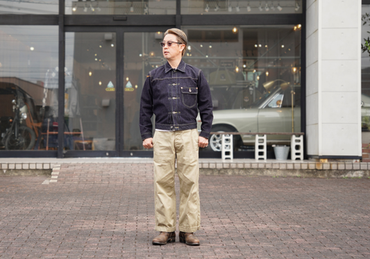取り扱いスタート！THE FLAT HEAD　第一弾はこだわりの1st Gジャン♬ FN-OJ-D101 14.5oz 左綾ジンバブエコットン デニムジャケット 40sモデル