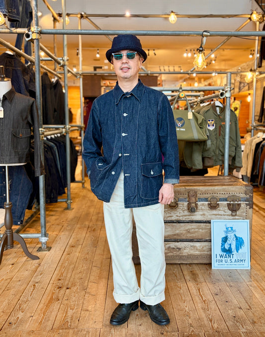 SUGAR CANE シュガーケーン より デニム好きにこそ被ってほしい！SUGAR CANEのポークパイハットが入荷しました♬ SC02466 10oz デニムポークパイハット
