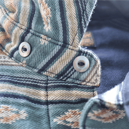 DELUXEWARE デラックスウエア 7649C NATIVE BORDER ネイティブボーダー ヘビーネルシャツ