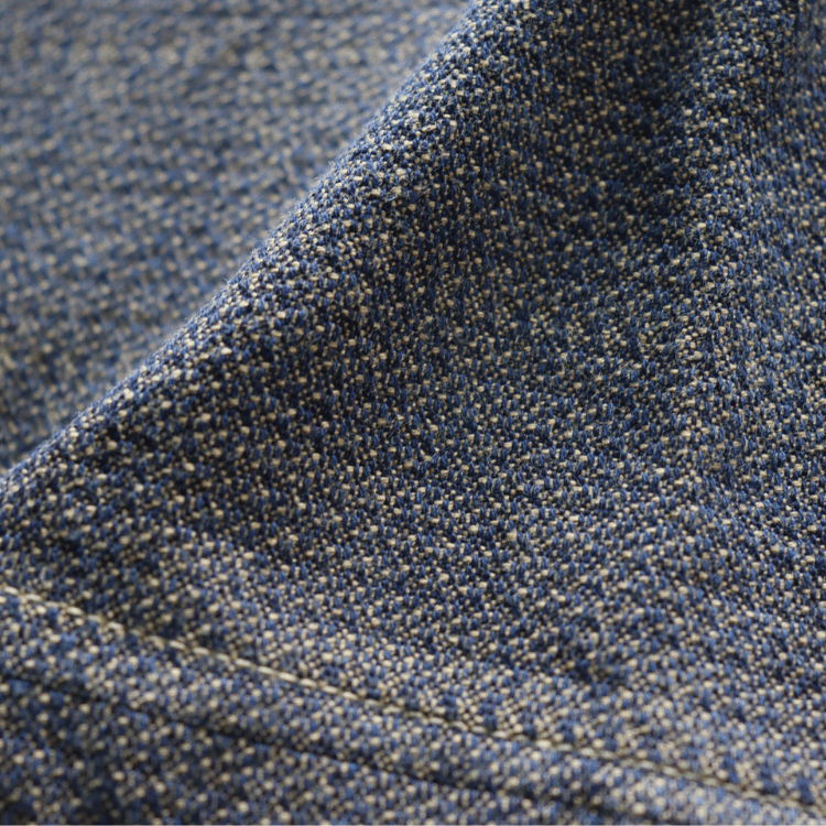 SAMURAI JEANS SOS26-KSK Kano-ko A-Madara Open Collar Short Sleeve Shirt Indigo-Dyed