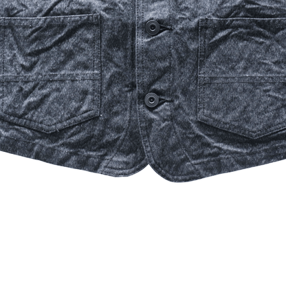 CUSHMAN クッシュマン 21893 BLACK CHAMBRAY WORK VEST ブラックシャンブレーワークベスト クラシカル ベスト シンチバック アメカジ  ワークスタイル