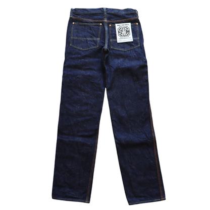 SAMURAI JEANS サムライジーンズ SM410DBN サムライ自動車倶楽部 17ozダブルニーワークパンツ 特ザラセルビッチデニム