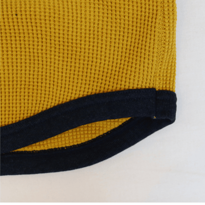 CUSHMAN クッシュマン 26392 BIG WAFFLE TWO TONE LONG TEE ビッグワッフル ツートンロングT アメカジ ワッフルT