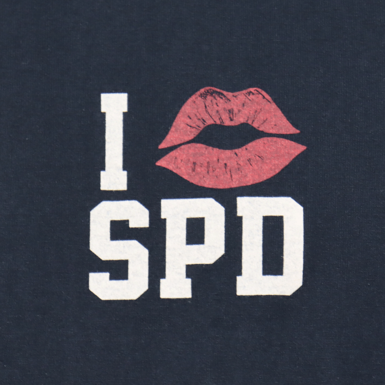 DELUXEWARE SDTS-2601 "I LOVE SPEED" Printed Short Sleeve T-Shirt, SDTS Series Soft Knit, Made in Japan