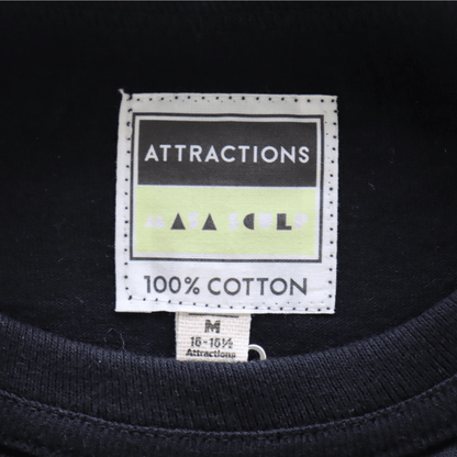ATTRACTIONS AM0011 Heart Attractions S/S Heart Attractions Men's Short Sleeve T-Shirt, American Casual, MASA SCULP Collaboration