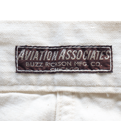 BUZZ RICKSON'S BR42635 TROUSERS, WORKING, WHITE TWILL Army Trousers, Denim Trousers, Work Pants, Military