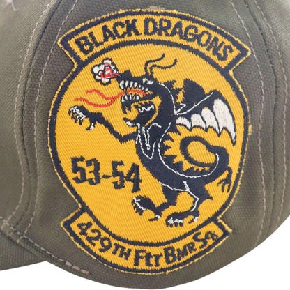 TOYS McCOY トイズマッコイ MILITARY COTTON CAP 429TH FTR BMR SQ BLACK DRAGONS TMA2412 ミリタリーキャップ  ブラックドラゴン