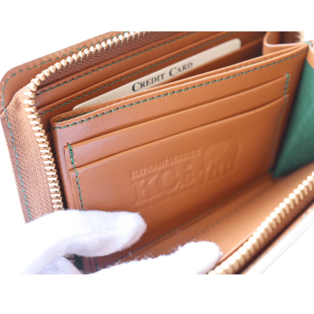 KC's ケイシイズ 【限定商品】ロングビルフォールド ガネーシャ ラウンドジップ エレファント(クラスト)