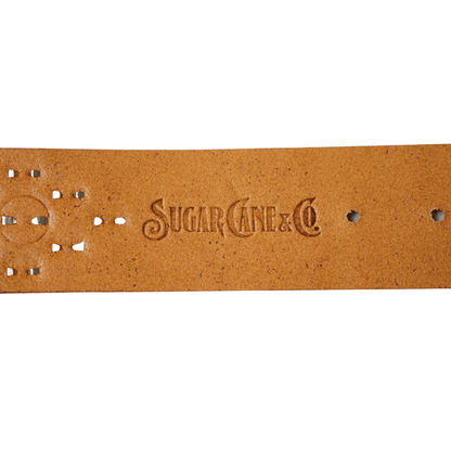 SUGAR CANE シュガーケーン SC02917 STUDDED BELT “SUGAR CANE” スタッズベルト カウサドルレザー インディアンモチーフ