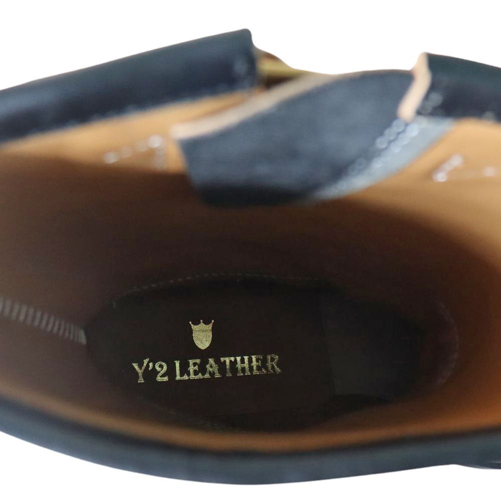 Y'2 LEATHER ワイツーレザー SHB-01 SUMI DYED HORSE Engineer Boots 墨黒ホース エンジニアブーツ