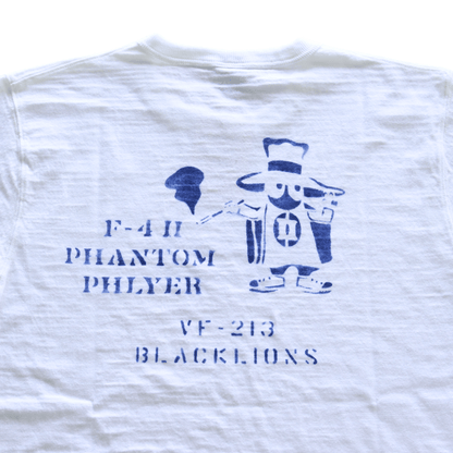 BUZZ RICKSON'S BR79730 S/S SLUB YARN T-SHIRT PHANTOM PHLYER Short Sleeve Military Slub T-Shirt