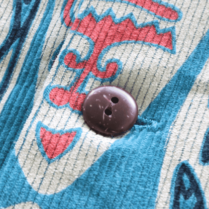 SUN SURF サンサーフ SS29581 CORDUROY L/S OPEN SHIRT "GOD'S SHIELD" 長袖 アロハシャツ コーデュロイオープンシャツ コットン100%