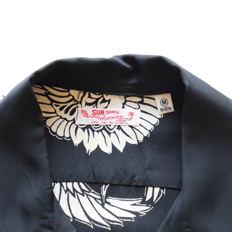 SUN SURF サンサーフ SS39629 S/S RAYON HAWAIIAN SHIRT “ORIENTAL BORDER” レーヨン ハワイアンシャツ オリエンタルボーダー ハワイアンシャツ アロハシャツ 半袖シャツ 鶴柄
