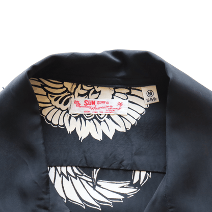 SUN SURF サンサーフ SS39629 S/S RAYON HAWAIIAN SHIRT “ORIENTAL BORDER” レーヨン ハワイアンシャツ オリエンタルボーダー ハワイアンシャツ アロハシャツ 半袖シャツ 鶴柄