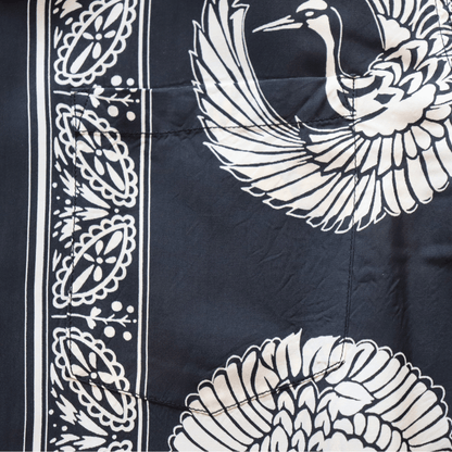 SUN SURF サンサーフ SS39629 S/S RAYON HAWAIIAN SHIRT “ORIENTAL BORDER” レーヨン ハワイアンシャツ オリエンタルボーダー ハワイアンシャツ アロハシャツ 半袖シャツ 鶴柄