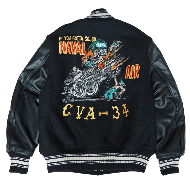 WHITESVILLE ホワイツビル WV15967 30oz. WOOL MELTON AWARD JACKET “NAVAL AIR CVA-34” 30オンス ウールメルトン アワードジャケット スタジャン アメカジ