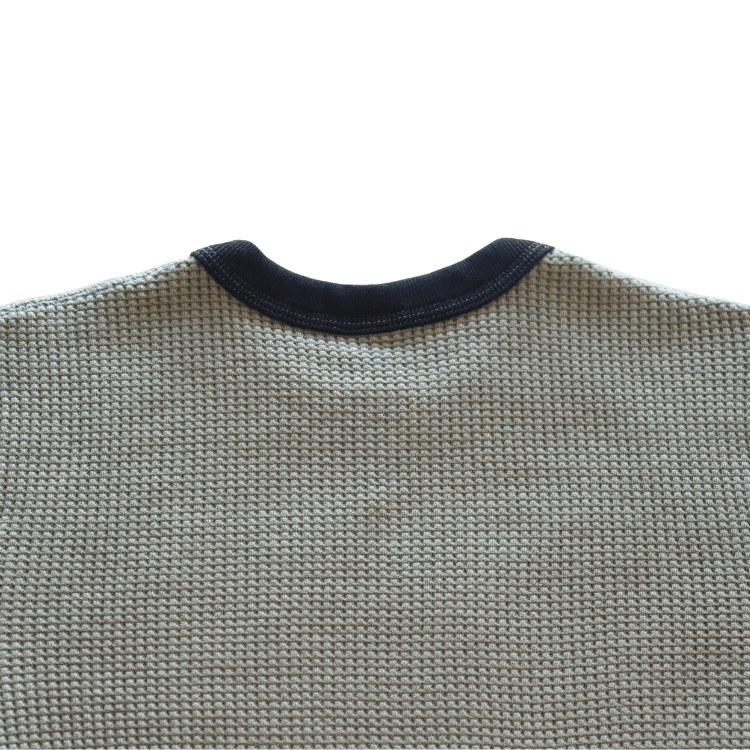 JELADO ジェラード AB23210 Mega Thermal Crew Neck 2tone メガサーマル クルーネック ツートン Tシャツ トップス 長袖 ミリタリー 防寒 保温 サーマルワッフル