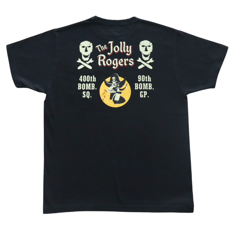 BUZZ RICKSON'S BR79711 S/S POCKET T-SHIRT "JOLLY ROGERS" Pocket T-shirt Jolly Rogers Short-sleeved T-shirt T-shirt Military T-shirt Printed T-shirt