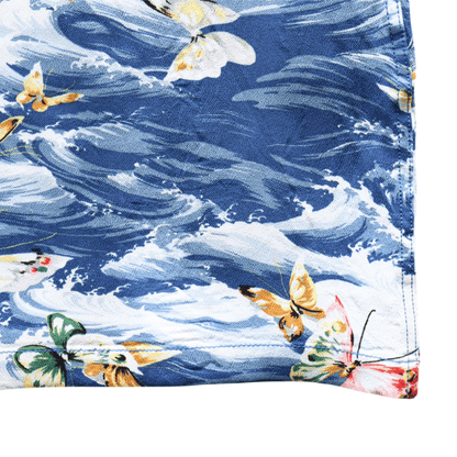 SUN SURF SS39627 S/S RAYON HAWAIIAN SHIRT "BUTTERFLY SPLASH" Rayon Hawaiian Shirt Butterfly Splash Hawaiian Shirt Aloha Shirt Short Sleeve Shirt Butterfly Pattern