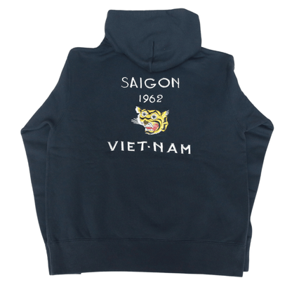 TAILOR TOYO TT69816 SUKA HOODED PARKA EMBROIDERED "VIET-NAM" Sweatshirt Hoodie Brushed Lining Kangaroo Pocket