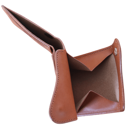 池之端銀革店 Cramp Cr-158 イタリアンシュリンクレザー Wフラップ 二つ折り財布