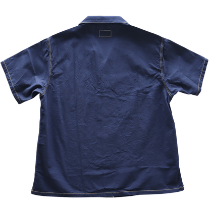Mister Freedom ミスターフリーダム SC39668 Indigo×Black Chambray”WATERTOWN”Shirt インディゴxブラックシャンブレー ”ウォータータウン”シャツ 半袖シャツ メンズ シャンブレーシャツ