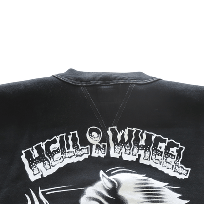 CUSHMAN クッシュマン 26901P PRINT  SET IN SLEEVE SWEAT HELL ON WHEEL プリントセットインスリーブスウェット