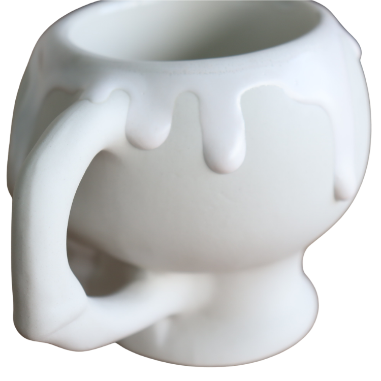 ATTRACTIONS x Hasami Ware A20033W Skull Mug White Mug Skull Skull Mug Hasami Ware Limited Edition Pottery Ceramic Stone Interior Stylish