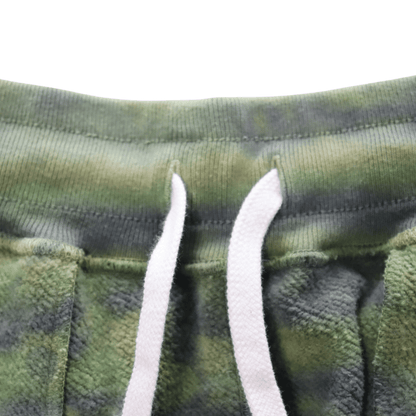 BUZZ RICKSON'S BR52659 TIE DYE CAMOUFLAGE SWEAT SHORTS Tie-Dye Camouflage Sweat Shorts