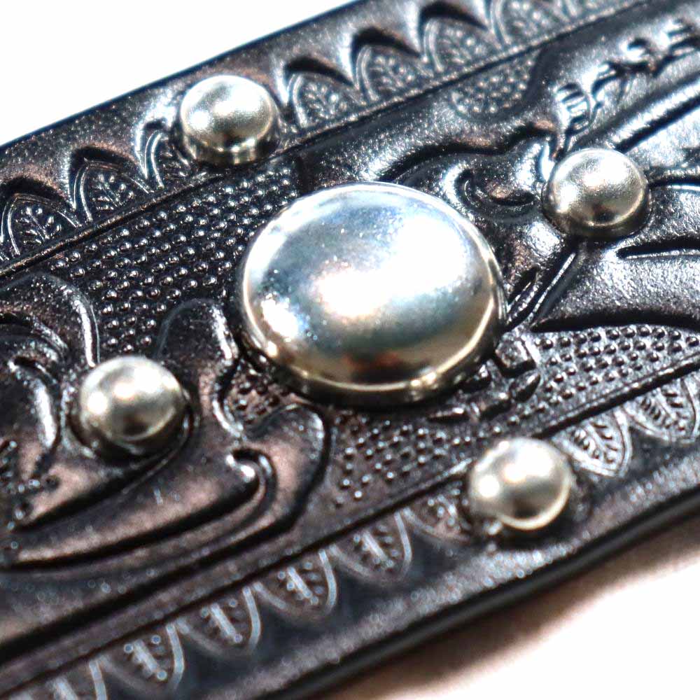 ATTRACTIONS アトラクションズ × ACE WESTERN BELTS Special Collaboration Belts  エースウエスタンベルト スペシャルコラボレーションベルト A20032 スタッズベルト