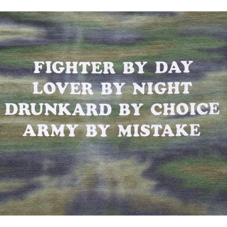 BUZZ RICKSON'S BR79733 S/S TIE DYE CAMOUFLAGE SLUB T Tie-Dye Camouflage Slub T-shirt Short-sleeved Tie-Dye Camouflage-style